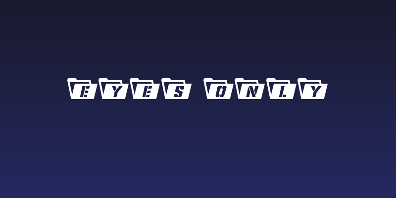 Eyes Only Social Header