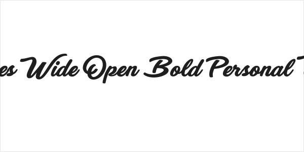 Eyes Wide Open Bold Personal Use Logo