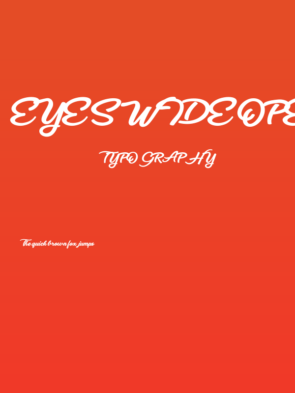 Eyes Wide Open Bold Personal Use Poster