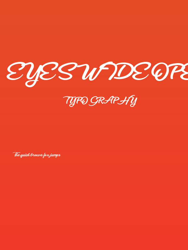 Eyes Wide Open Personal Use Poster