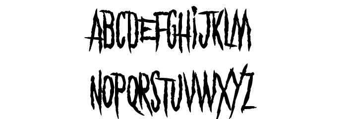 Eyes Wide Suicide Font LOWERCASE