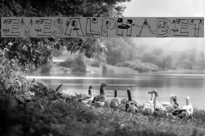 EyesAlphabet Font examples