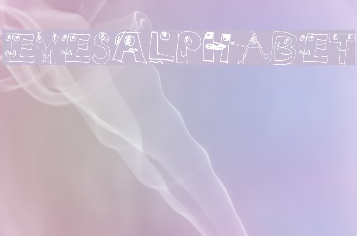 EyesAlphabet फ़ॉन्ट examples