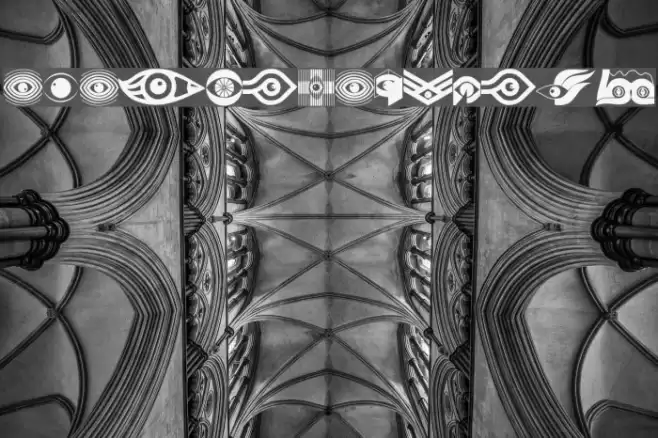 EyesAugenMouth Font examples