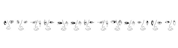 EyesNoseMouth  Frei Schriftart Herunterladen