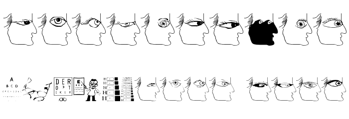 EyesTests Font OTHER CHARS