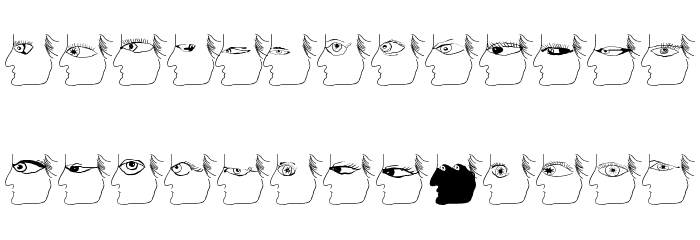 EyesTests Font LOWERCASE