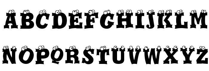 Eyesis Font LOWERCASE