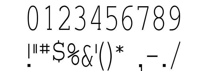 EyevoxSerif Regular Font OTHER CHARS
