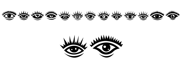Eyez Regular Font LOWERCASE