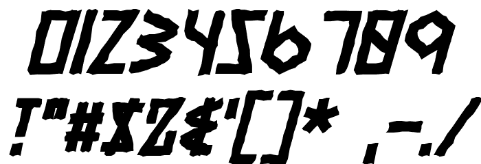 Eyvindr Bold Italic Font OTHER CHARS