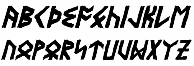 Eyvindr Bold Italic 字体 大写