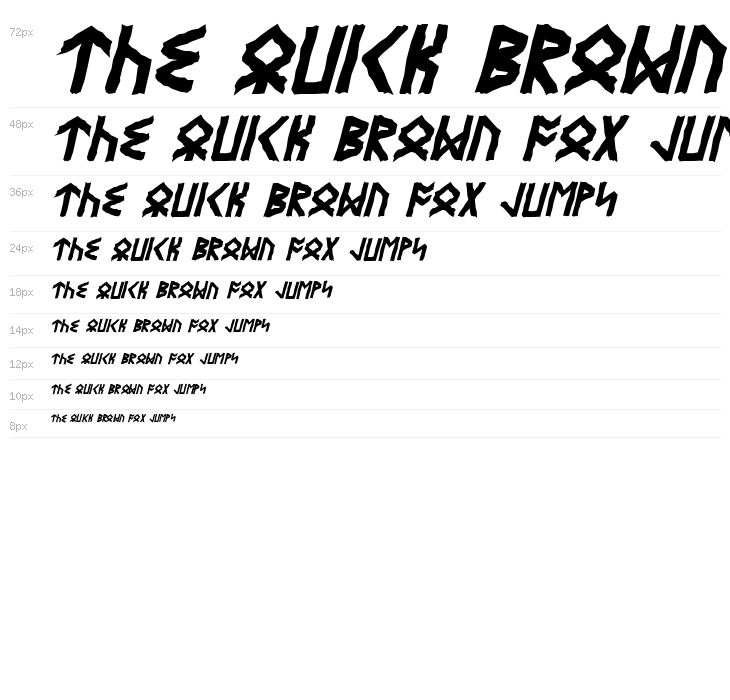 Eyvindr Bold Italic Waterfall