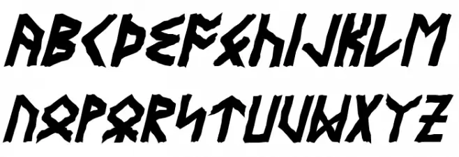 Eyvindr Bold Italic Caratteri MINUSCOLO