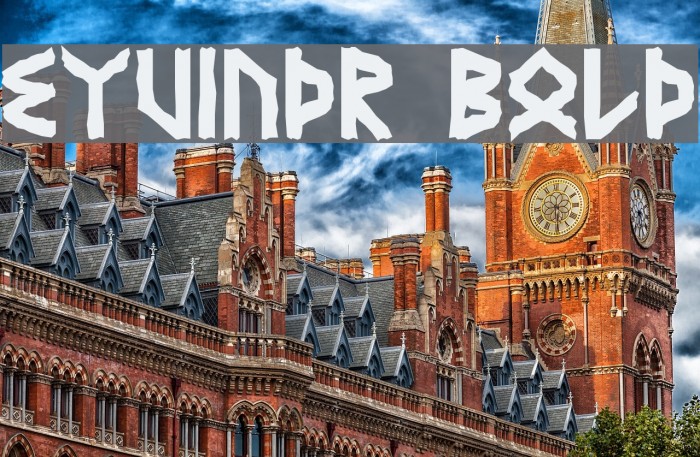 Eyvindr Bold Font examples