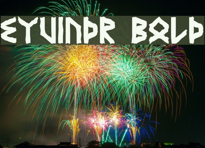 Eyvindr Bold Font examples