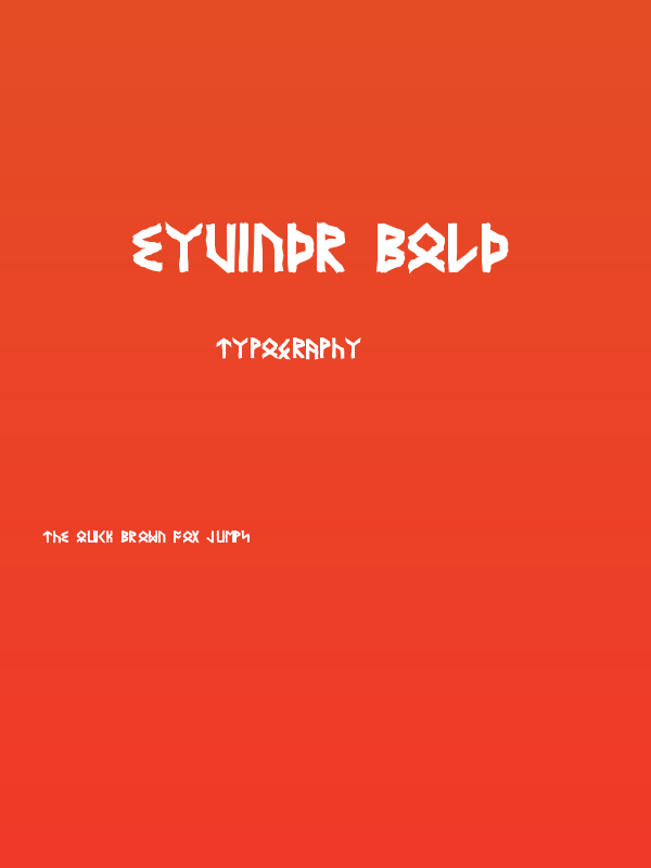 Eyvindr Bold Poster