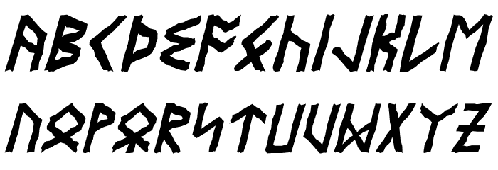 Eyvindr Italic Font LOWERCASE