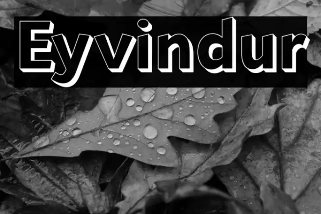Eyvindur Font examples