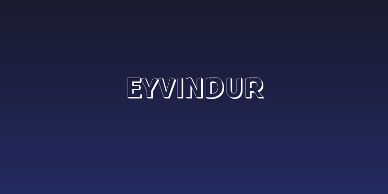 Eyvindur Social Header
