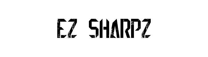 EZ Sharpz  Скачать бесплатные шрифты