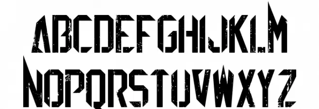 EZ Sharpz Schriftart Groß