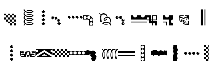 EZBorder Font LOWERCASE