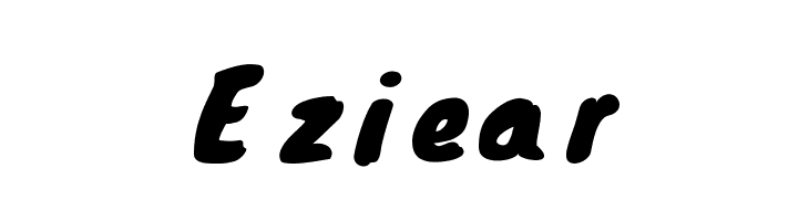 Eziear  Frei Schriftart Herunterladen