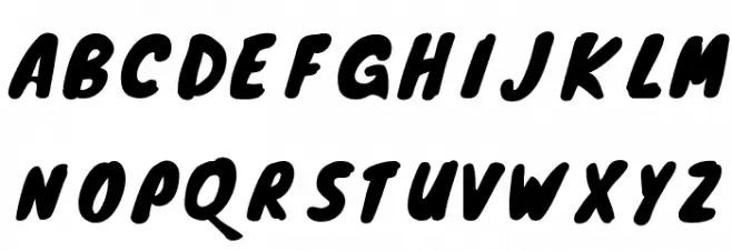 Eziear Font UPPERCASE