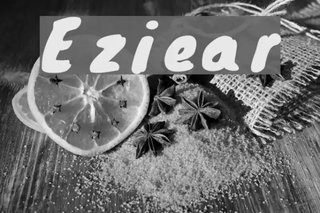 Eziear Font examples
