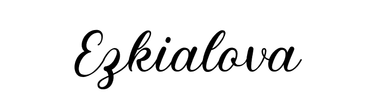 Ezkialova  नि: शुल्क फ़ॉन्ट्स डाउनलोड