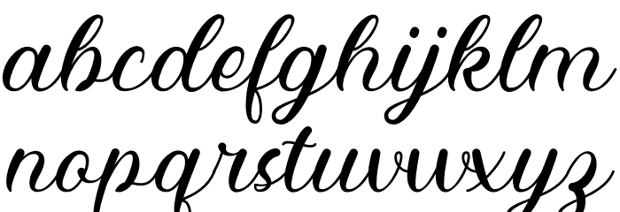 Ezkialova Font LOWERCASE