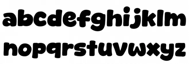 Ezydraw Schriftart Kleinbuchstaben