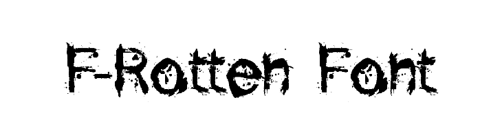 F-Rotten Font Polices