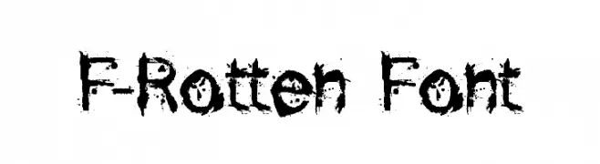 F-Rotten Font  font caratteri gratis