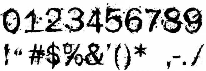 F-Rotten Font Fuentes OTROS CHARS