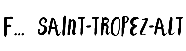 F... SAINT-TROPEZ-ALT Font