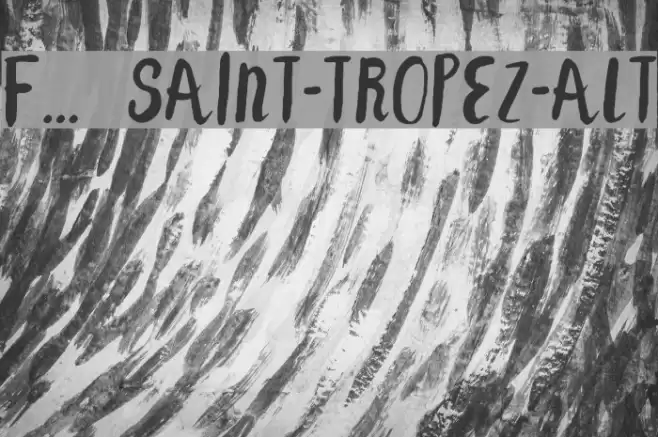 F... SAINT-TROPEZ-ALT خط examples