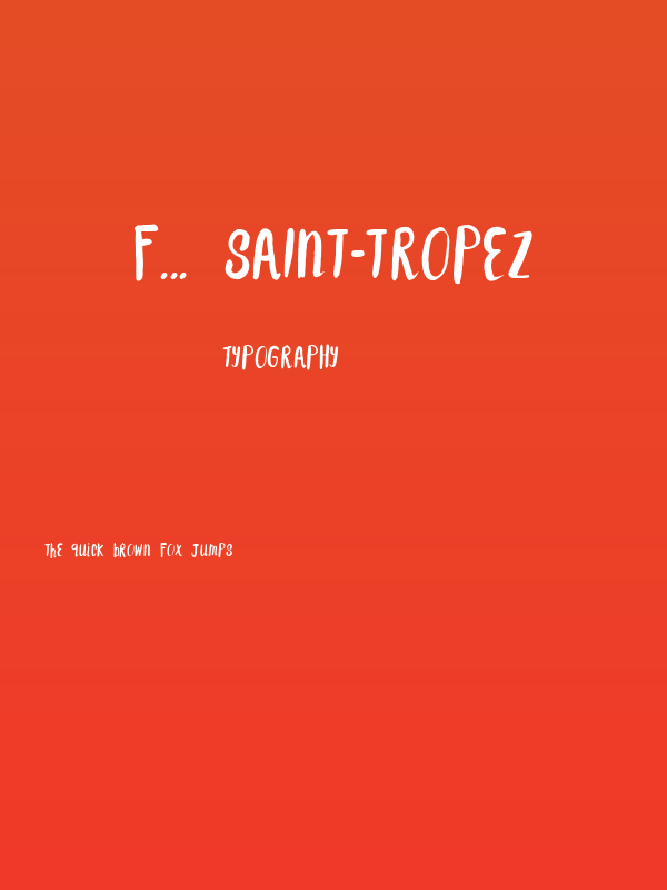 F... SAINT-TROPEZ Poster