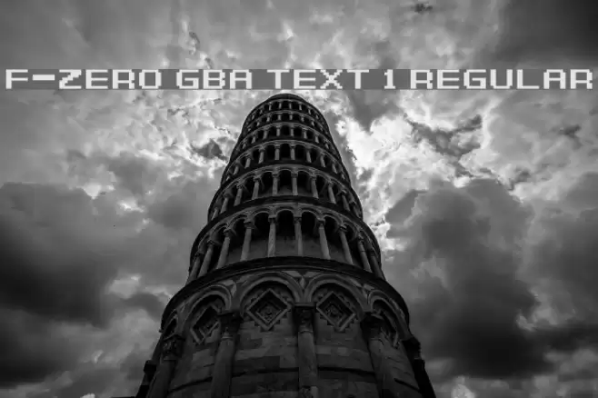 F-Zero GBA Text 1 Regular Font examples