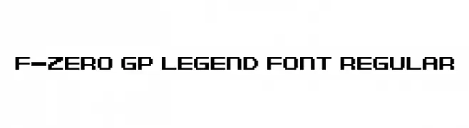 F-Zero GP Legend Font Regular  フリーフォントのダウンロード