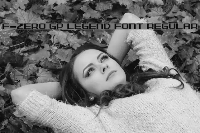 F-Zero GP Legend Font Regular Fonte examples