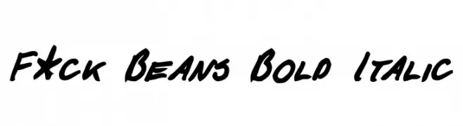 F*ck Beans Bold Italic  フリーフォントのダウンロード