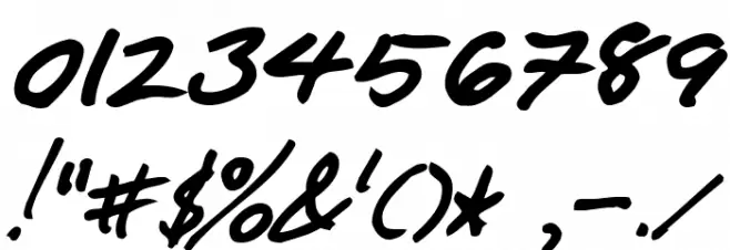 F*ck Beans Bold Italic Fonte OUTROS PERSONAGENS