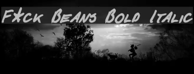 F*ck Beans Bold Italic Fonte examples