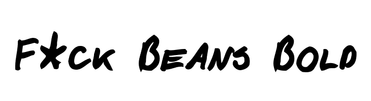 F*ck Beans Bold لخطوط تنزيل