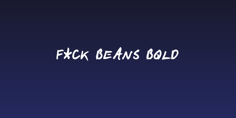 F*ck Beans Bold Social Header