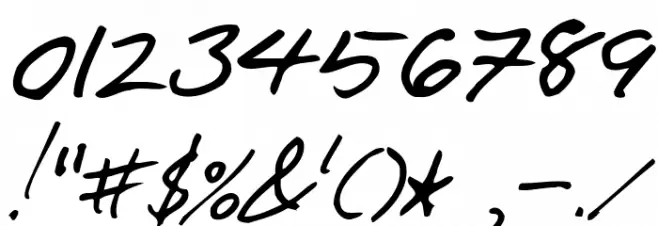 F*ck Beans Italic Schriftart Anderer Schreiben