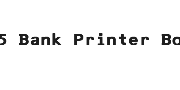 F25 Bank Printer Bold Logo