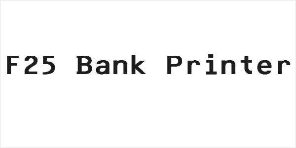 F25 Bank Printer Logo